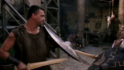 Titus Pullo and Octavian practice